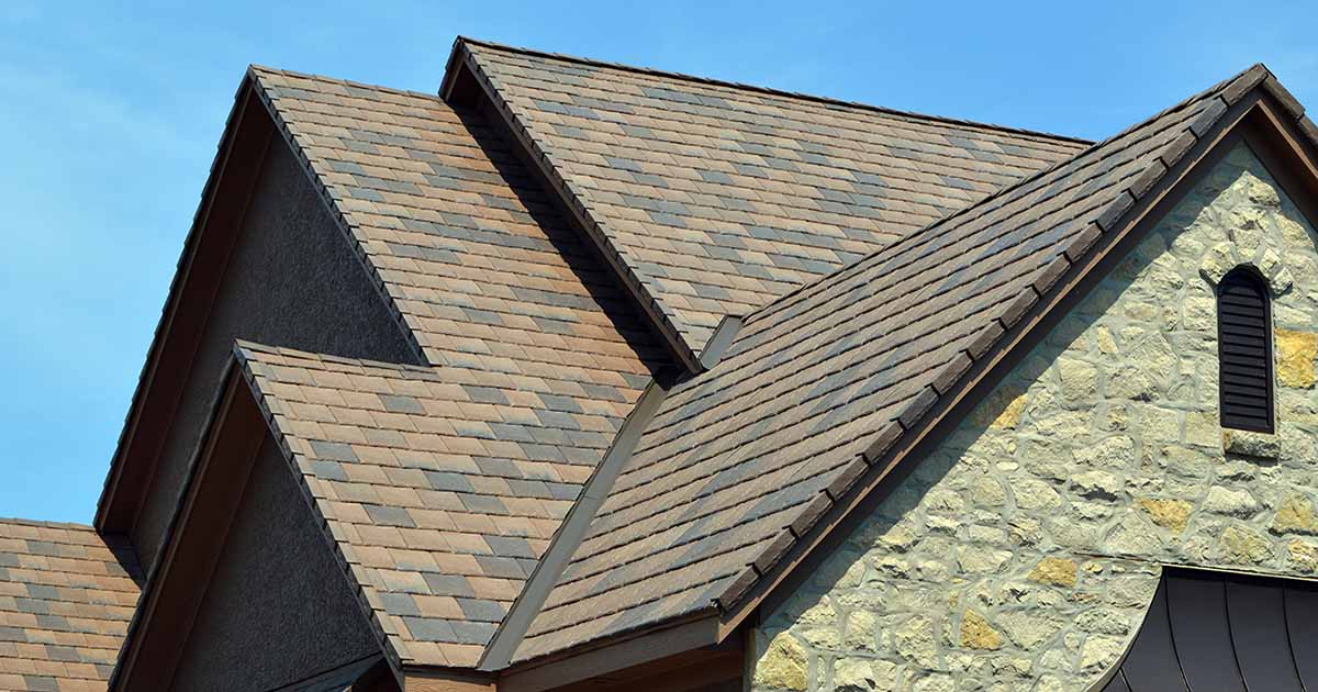 Slate roofs are very common in Snellville